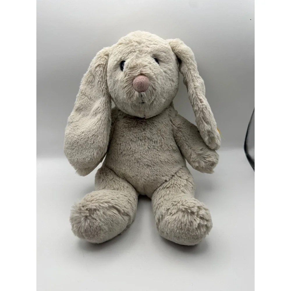 Steiff Hoppie Bunny Soft Cuddly Friends Beige Plush Rabbit 063856 9 Inch